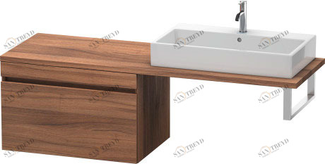 DS533407979 DuraStyle Шкафчик для консоли Орех натуральный, декор Duravit