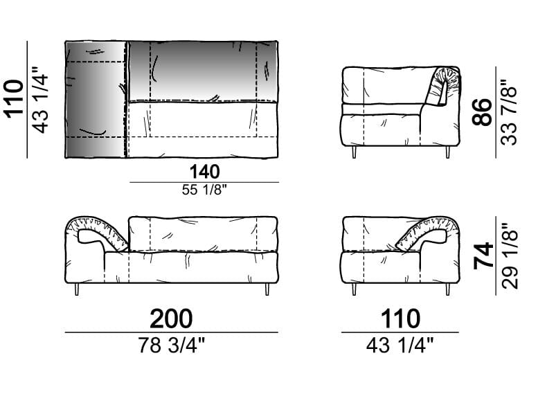 Секционный кожаный диван Arketipo CRAZY DIAMOND ARCH-00133462 - Вид №25