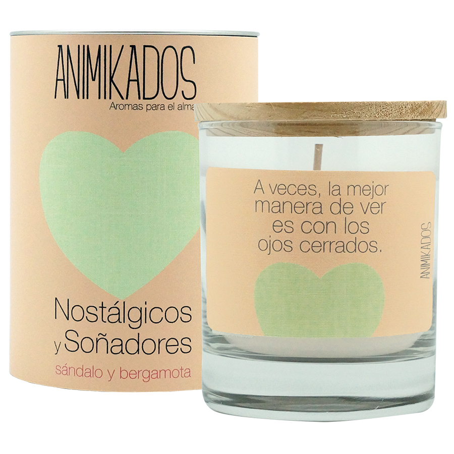 VV007NSAM Свеча ароматическая animikados, butterfly spirit, Сандал и бергамот, 40 ч. Ambientair 