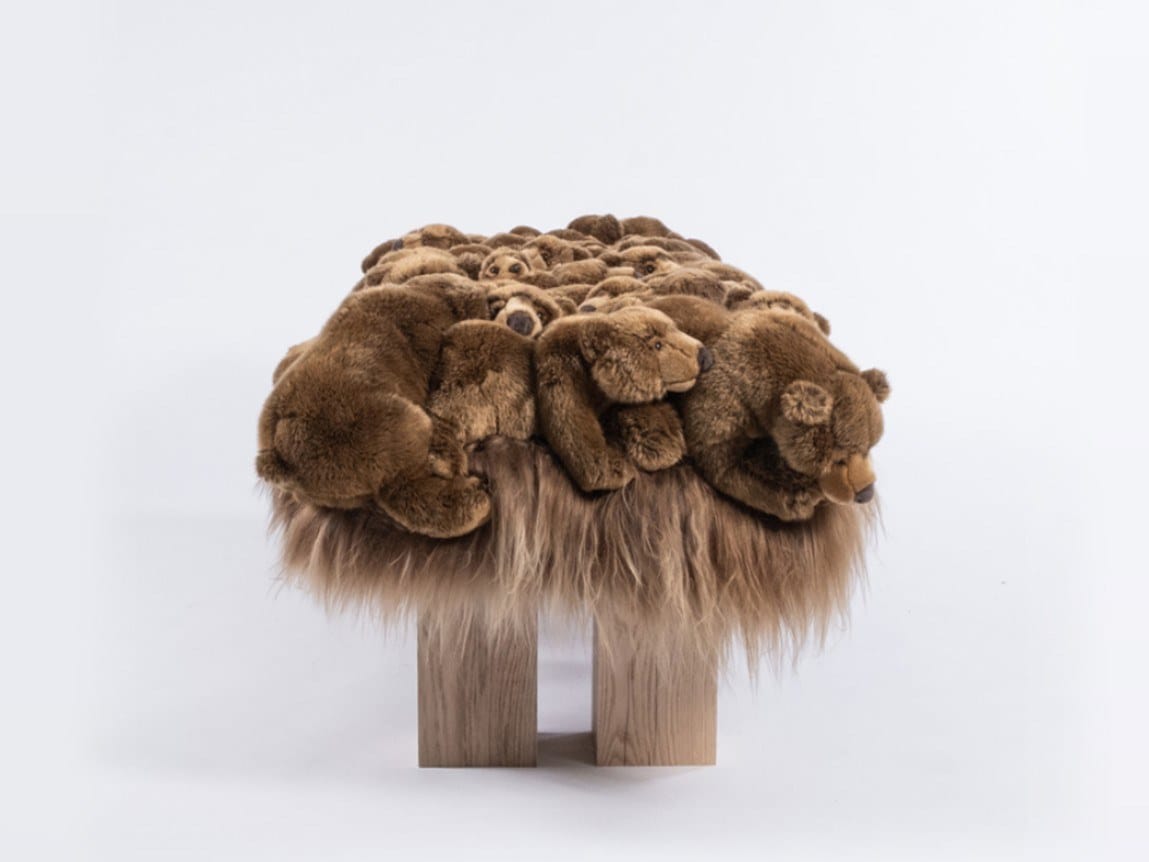 Мягкая скамейка из полиэстера APCOLLECTION Гризли ARCH-00149732 - Вид №1