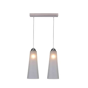 Подвесной светильник IDLamp Iris Glos 236/2-Chrome IDLAMP IRIS GLOS 198790 Белый