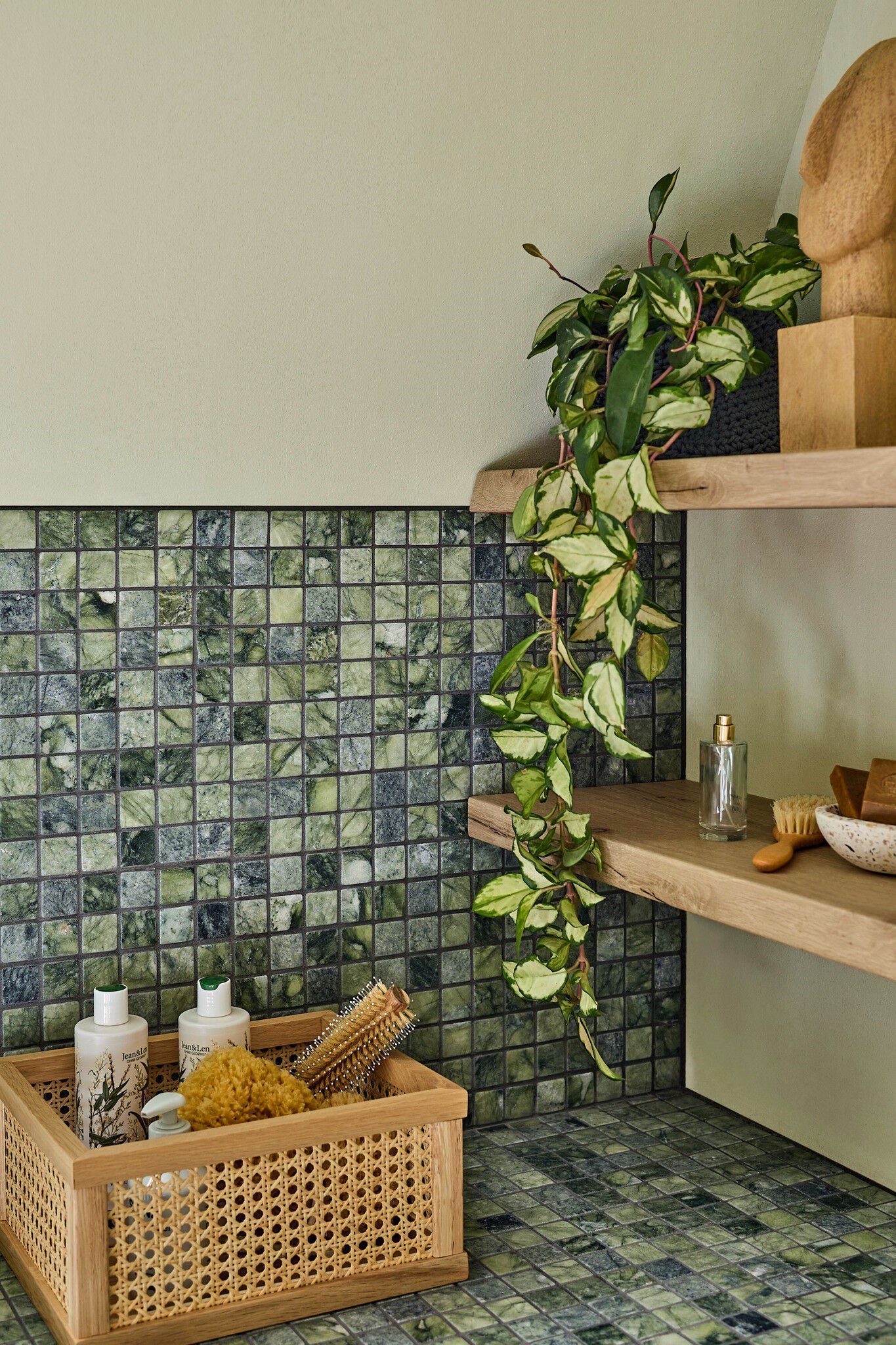 Зеленая мраморная мозаика Mosaix ARCH-00054083 - Вид №5