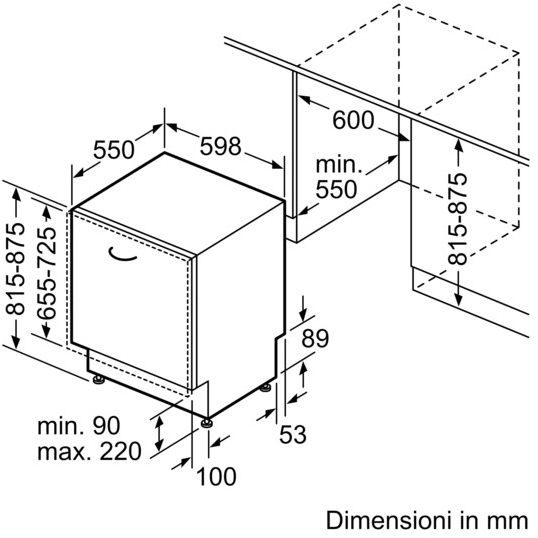 Siemens Встраиваемая посудомоечная машина класса +++ Iq500 Sn858d05te  - Вид №6