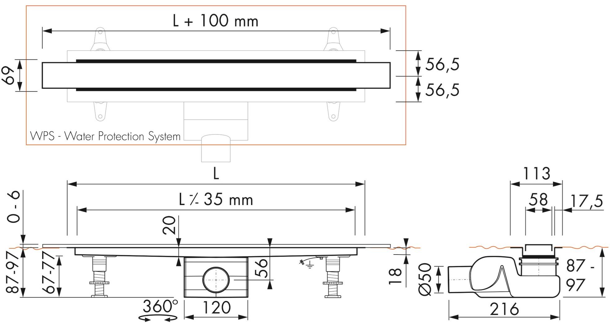ESS Easy Drain Слив для душа Modulo stone sun-id-1480483 - Вид №11