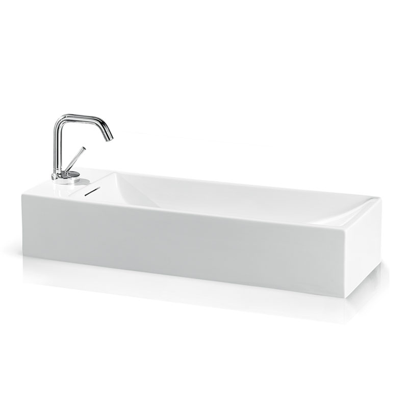 L261T3R1V0.100 Накладная раковина прямоугольная A. e T. Italia THIN Белый глянцевый AeT ITALIA