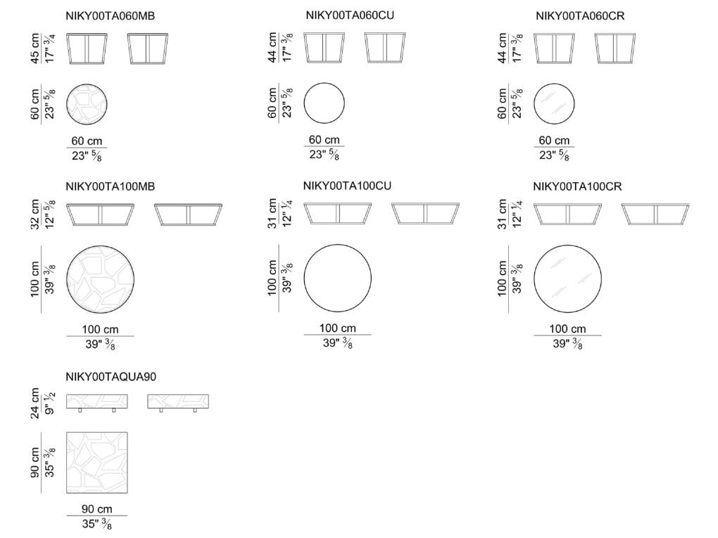 Круглый Хрустальный журнальный столик i 4 Mariani Niky ARCH-00120903 - Вид №11