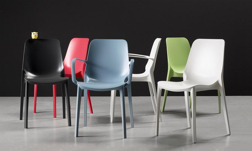 SCAB DESIGN Штабелируемый стул из технополимера с подлокотниками Ginevra sun-id-1372638 - Вид №2