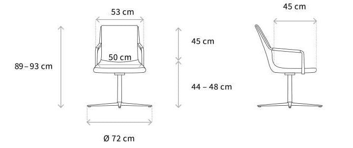 Спицевое вращающееся кресло Wagner W-Cube ARCH-00055545 - Вид №4