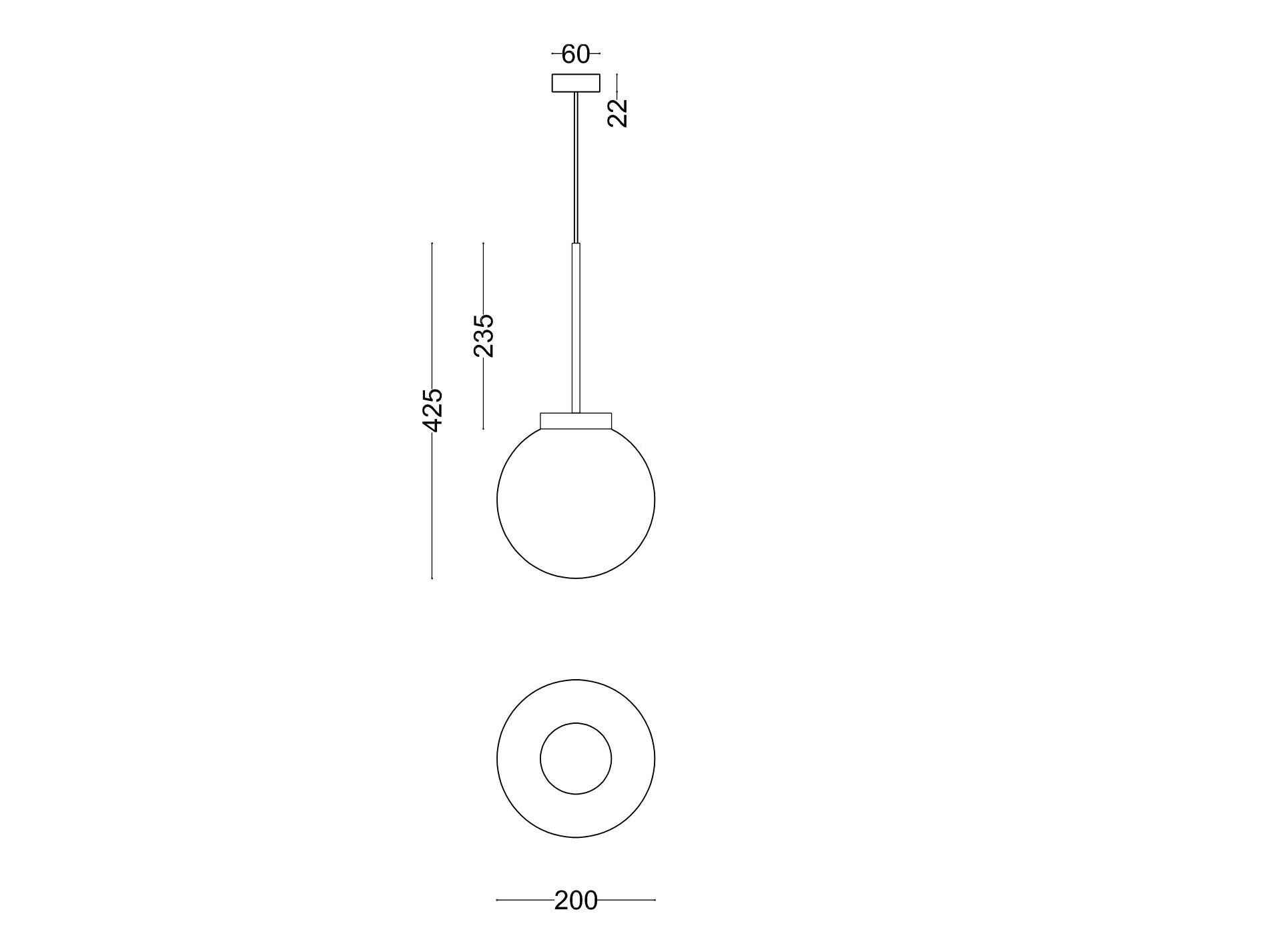 Светодиодный подвесной светильник из латуни и стекла 247LAB RB ARCH-00151778 - Вид №2