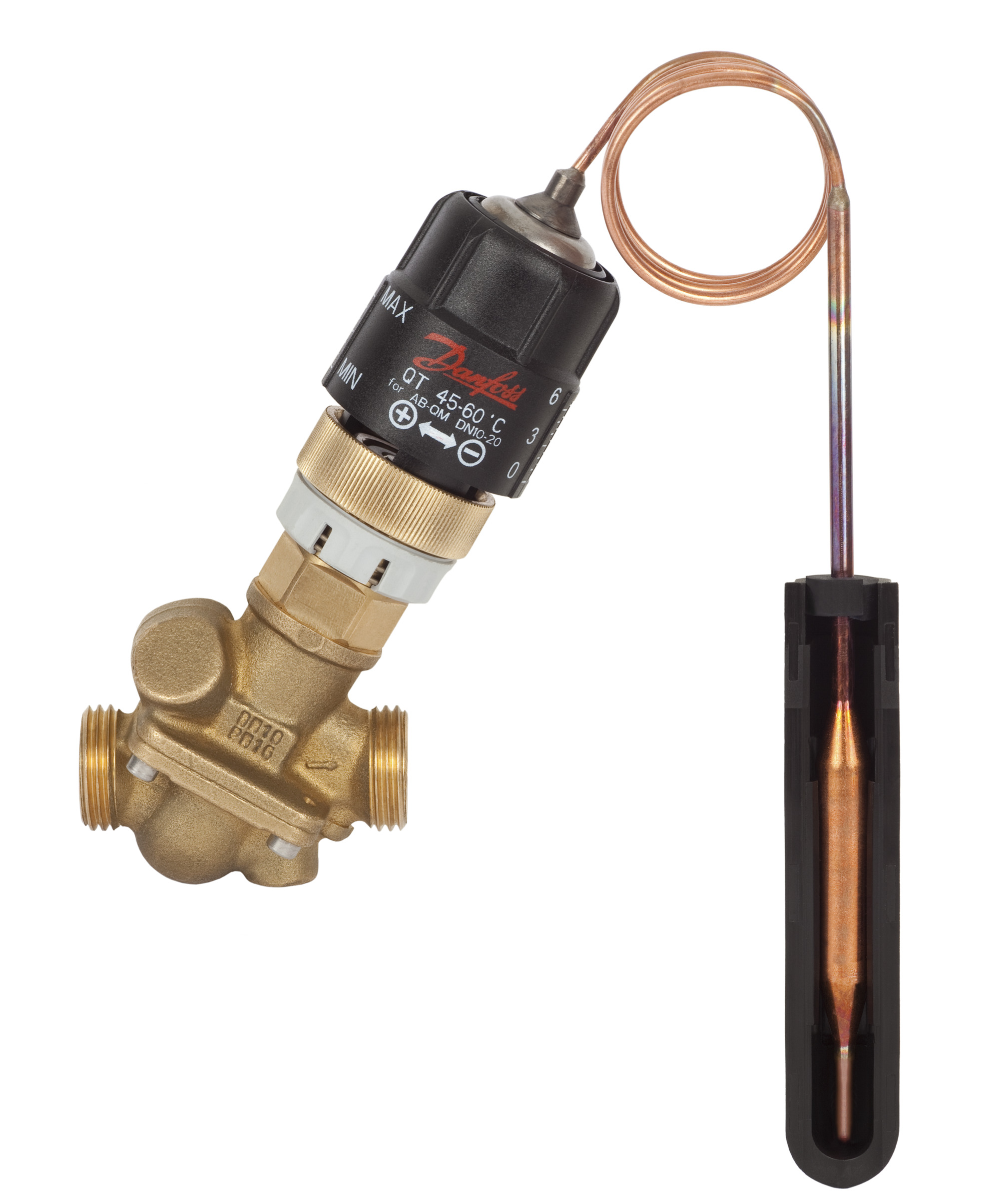 Danfoss Термостатические элементы для клапанов AQT QT термоэлемент 45-60 С, для AQT DN25-32 003Z0383  - Вид №3
