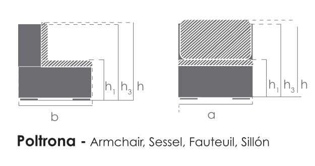 Тканевое вращающееся кресло BIZZOTTO GONNIE ARCH-00137551 - Вид №14