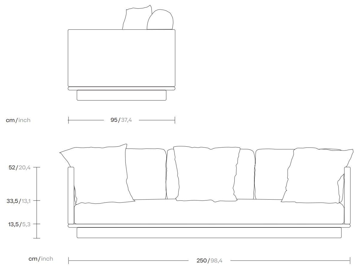 3-местный садовый диван Kettal Джиро ARCH-00052762 - Вид №6