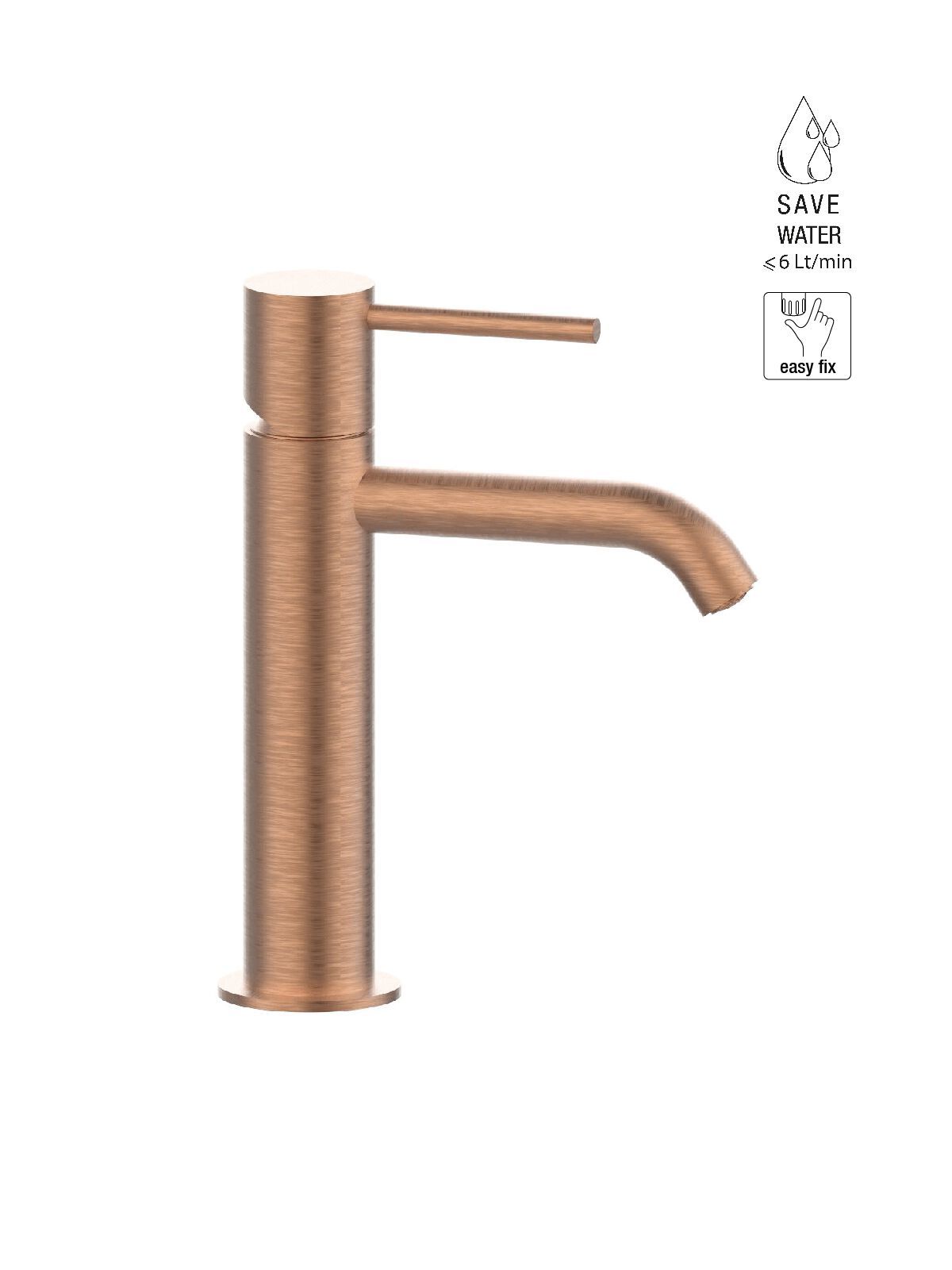 Однорычажный смеситель для раковины с раковиной Rubinetterie Frattini Pepe XL ARCH-00057231 - Вид №17