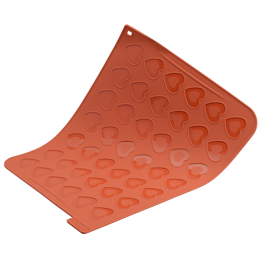 23.043.00.0065 Форма для приготовления печенья macaron heart 30 х 40 см силиконовая Silikomart  - Вид №2