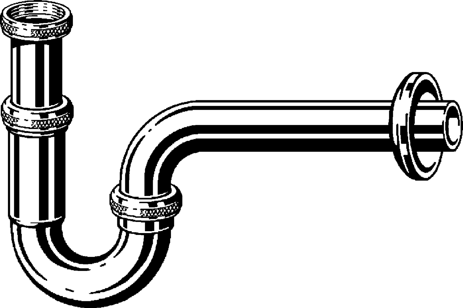 Канализационная арматура  Сифоны для умывальников и биде  Трубные сифоны VIEGA 122 515 Модель 5611 Santreyd  - Вид №1