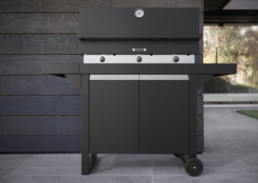 Fògher Газовая печь для барбекю с 3 конфорками и тележкой для освещения sun-id-1387174 - Вид №4