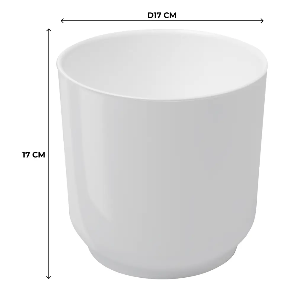 Кашпо Evergreen Design Дельта 17x17x17 см v3.2 л пластик белый 89452978 STLM-2081175 - Вид №3