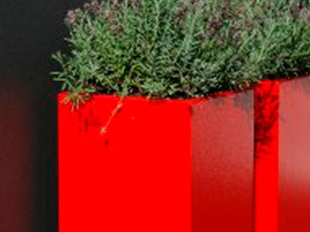 Кашпо коллекции "Кари" CD-03-62 40/40/120 RAL7021 ГеоПластБорд GPBST-98 - Вид №2