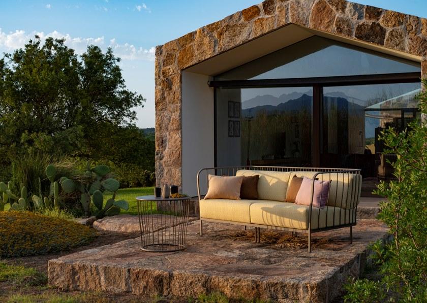 emu 5-местный модульный садовый диван из ткани Cannolè 1081+1082+1083+1084 - Вид №7