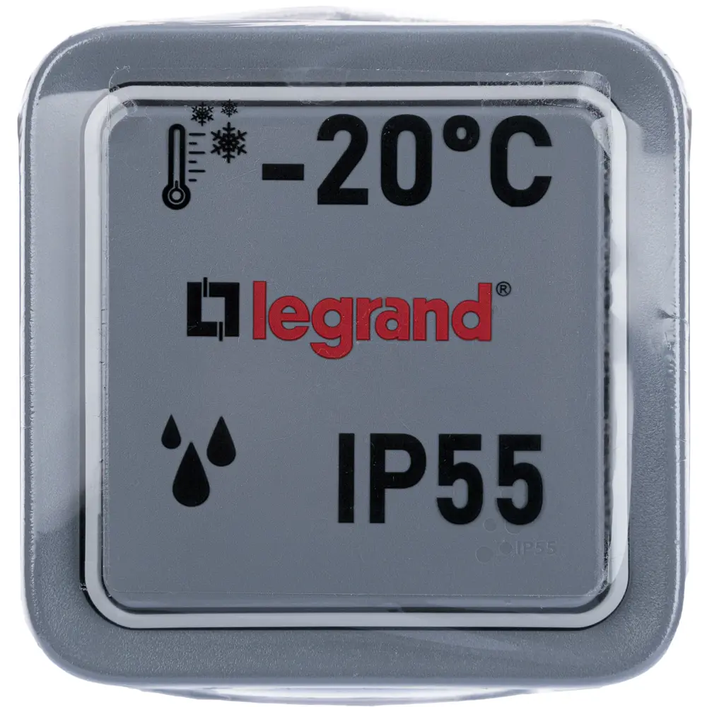 Переключатель накладной Legrand Plexo 1 клавиша цвет серый 14695184 STLM-2187036 Плексо - Вид №5