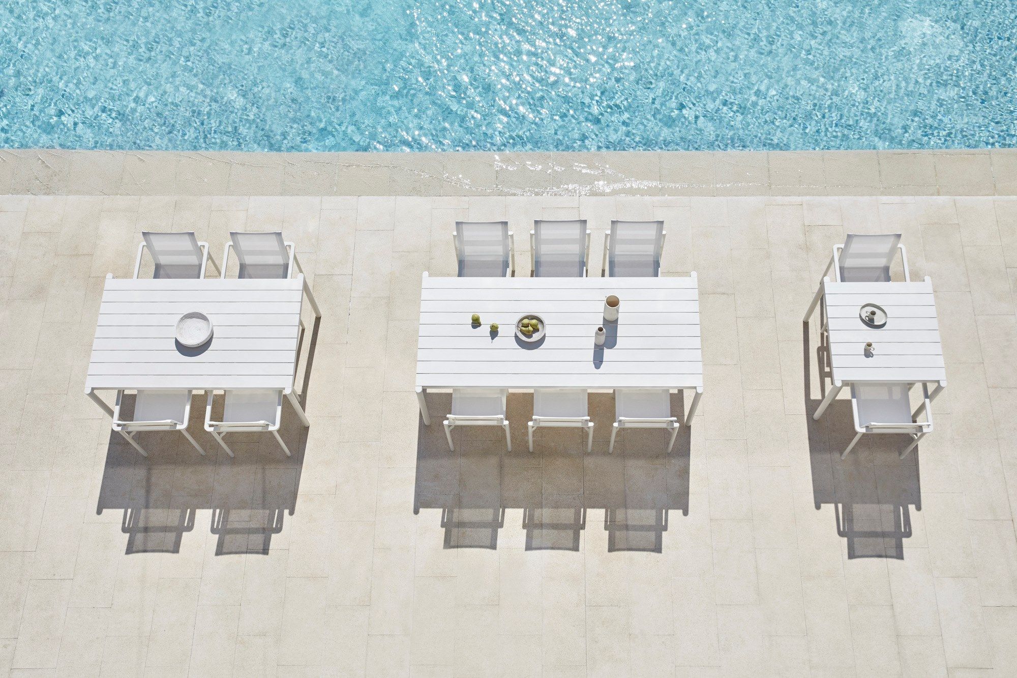 Квадратный алюминиевый стол и столешница из керамогранита POINT Origin ARCH-00090107 - Вид №2