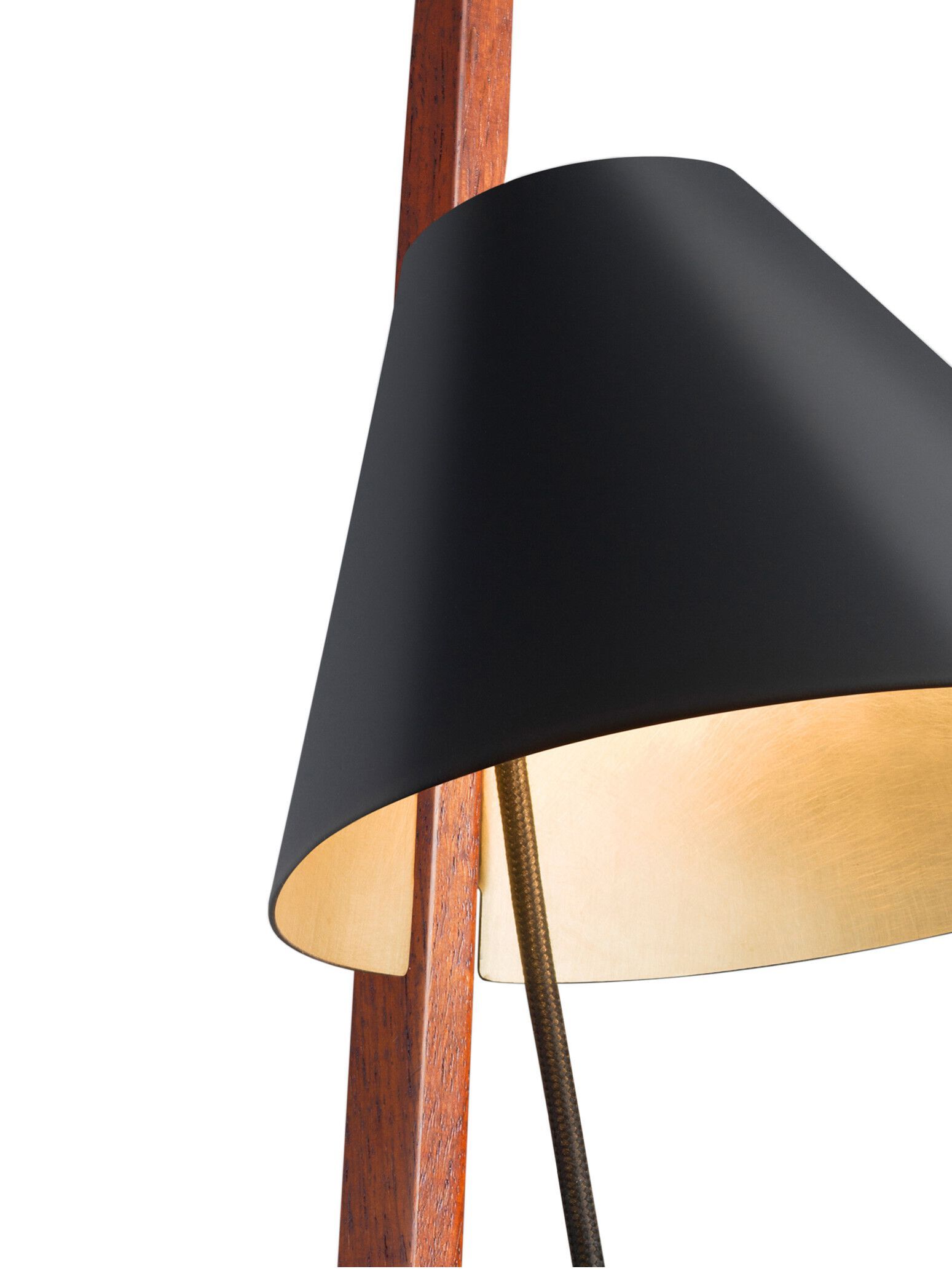 Настольная лампа из металла и дерева Kalmar Билли ARCH-00152846 - Вид №2