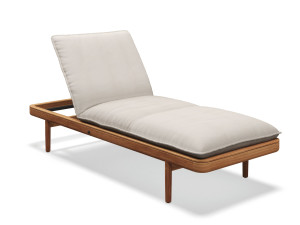 Садовая кровать с откидной спинкой из ткани