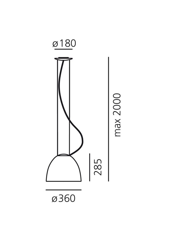 Artemide NUR MINI A244910 подвесной светильник 104512 - Вид №2