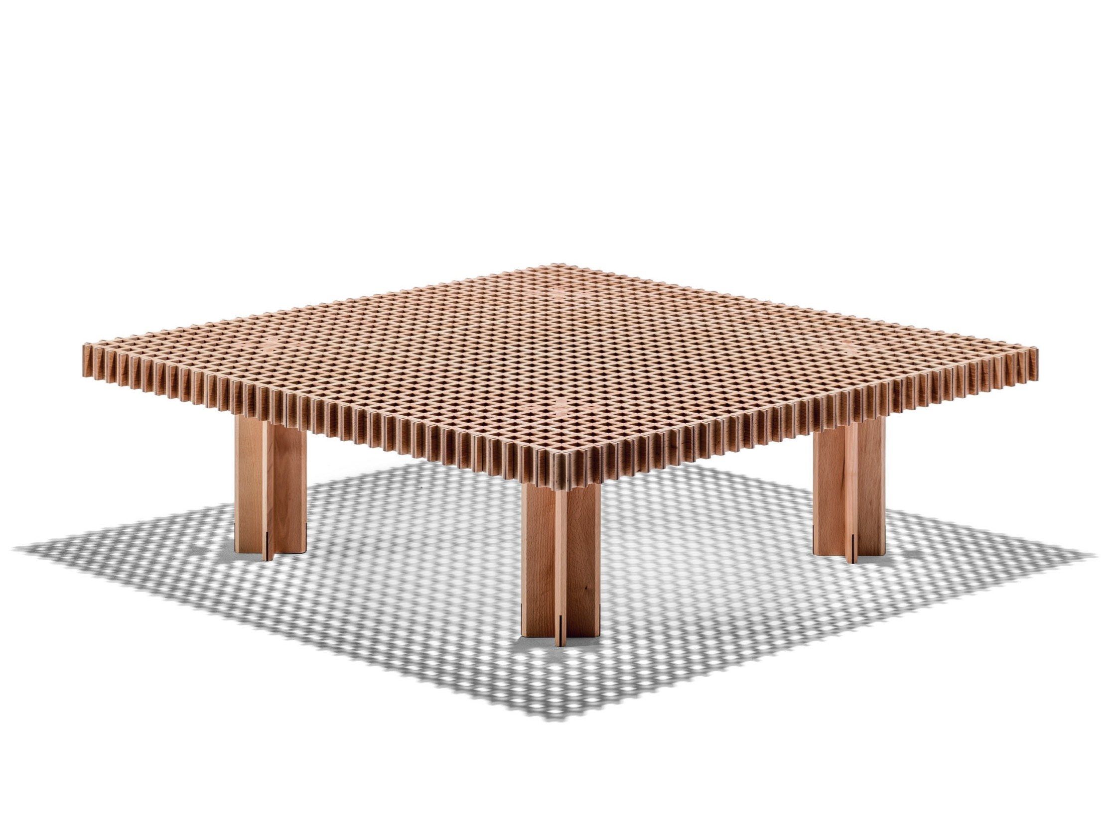 Квадратный журнальный столик из массива дерева Poltrona Frau коллекция-столы и стулья ARCH-00119806