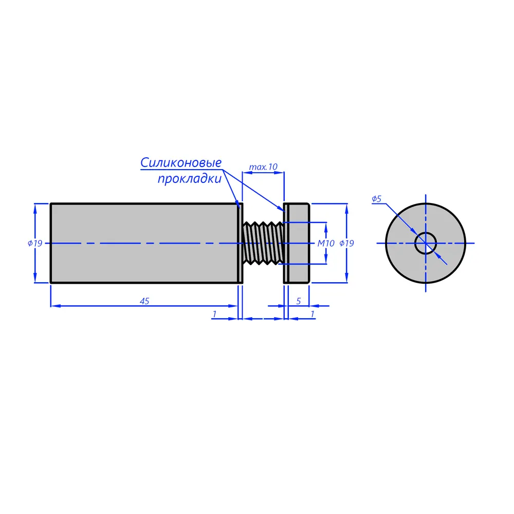 Система крепления зеркала У5-1348 1.9x5 см Santreyd STLM-2049748 - Вид №2