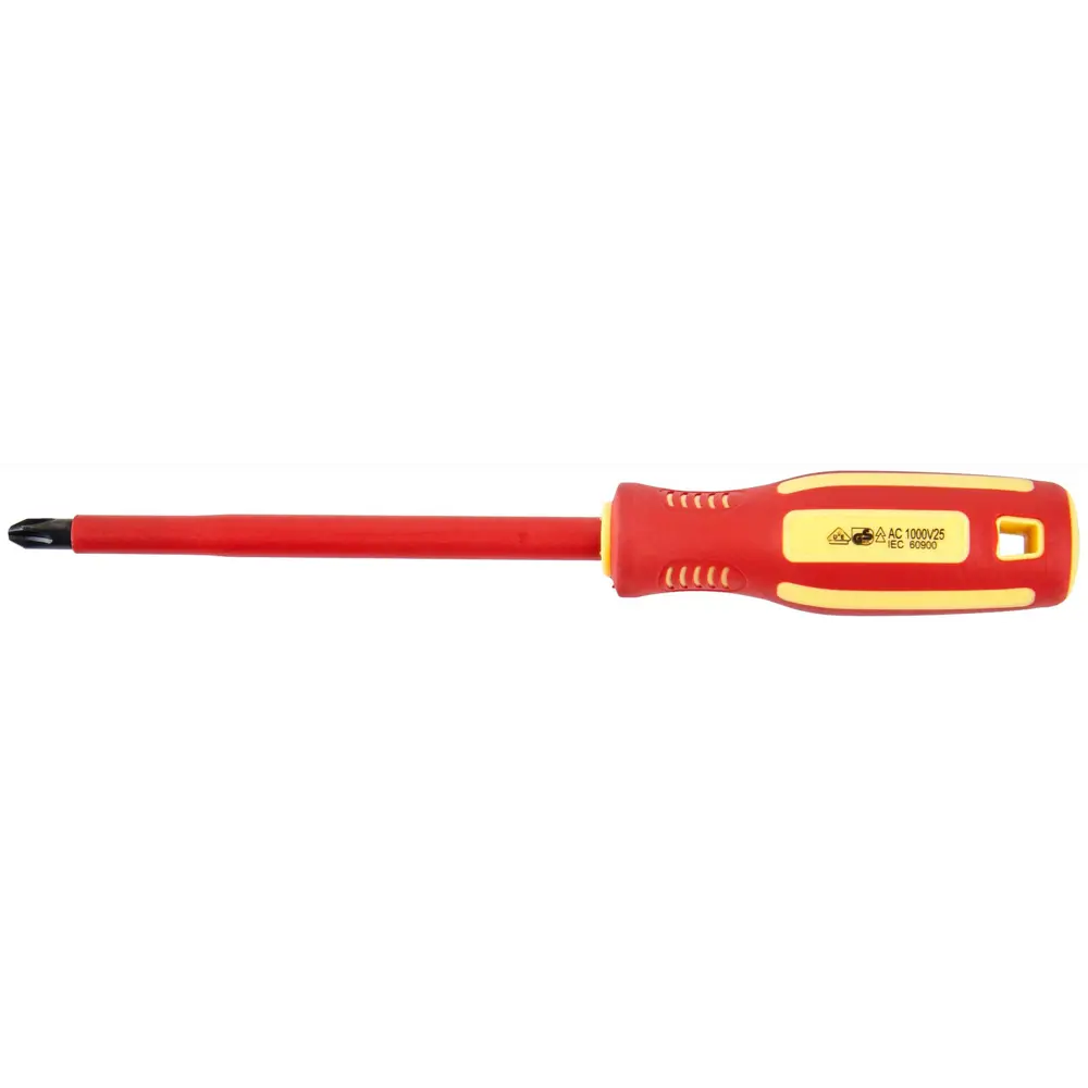 Отвертка крестовая диэлектрическая Elitech PH3x150 мм с магнитным наконечником 89407157 STLM-1564805 - Вид №1