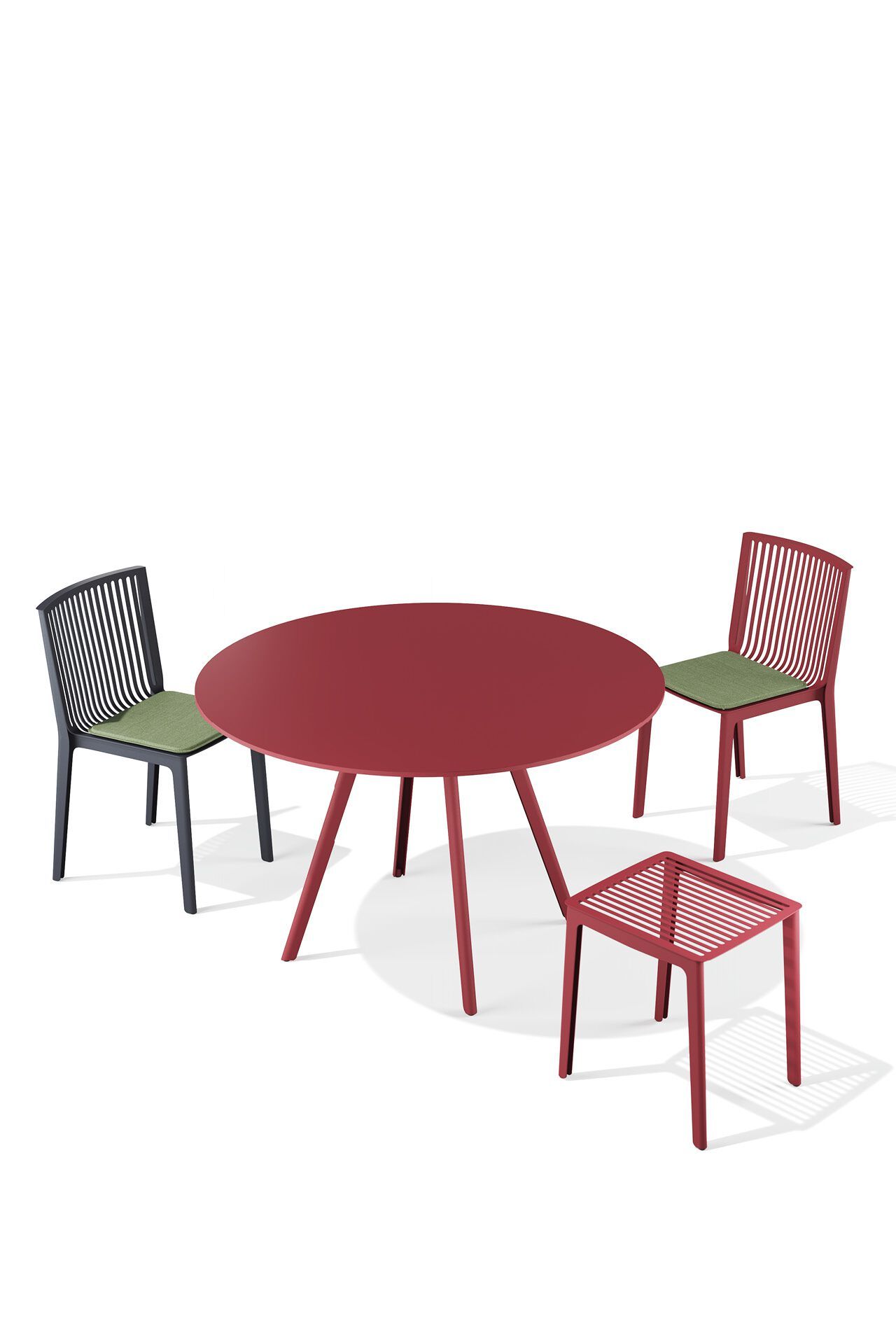 Круглый стальной стол с порошковым покрытием BABEL D ARCH-00152397 - Вид №4