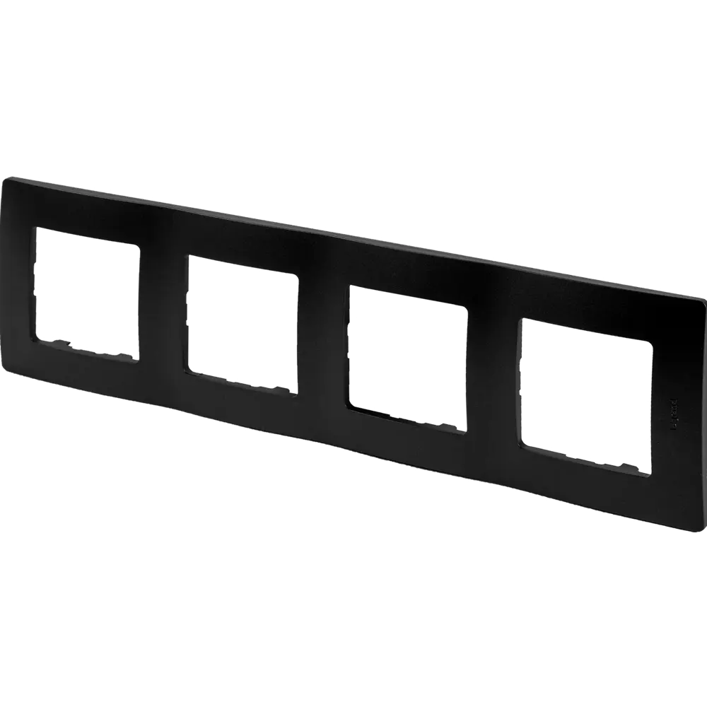 Рамка Legrand Etika на 4 поста в антрацитовом цвете 17367925 STLM-0008061 - Вид №1