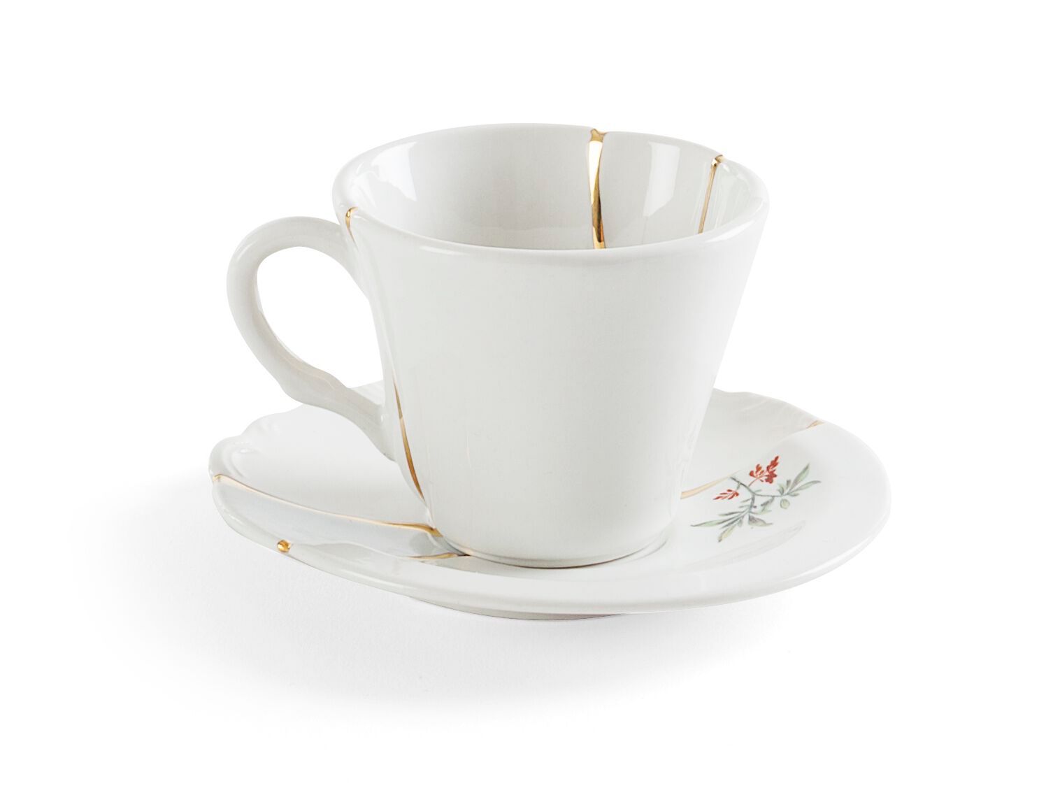 Фарфоровая кофейная чашка с блюдцем Seletti Kintsugi ARCH-00029984 - Вид №1