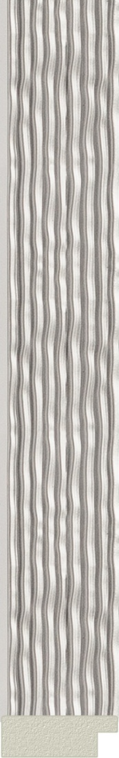 BY 3326 Зеркало в багетной раме - волна алюминий 46 mm EVOFORM Definite - Вид №3