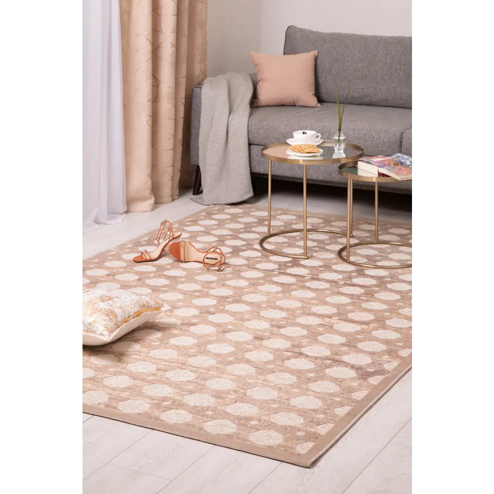 Ковер вискоза Рим 393E 160x235 см цвет бежевый CTIM STLM-2139587 - Вид №5