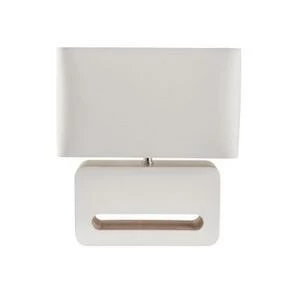 Лампа настольная Wood, белая