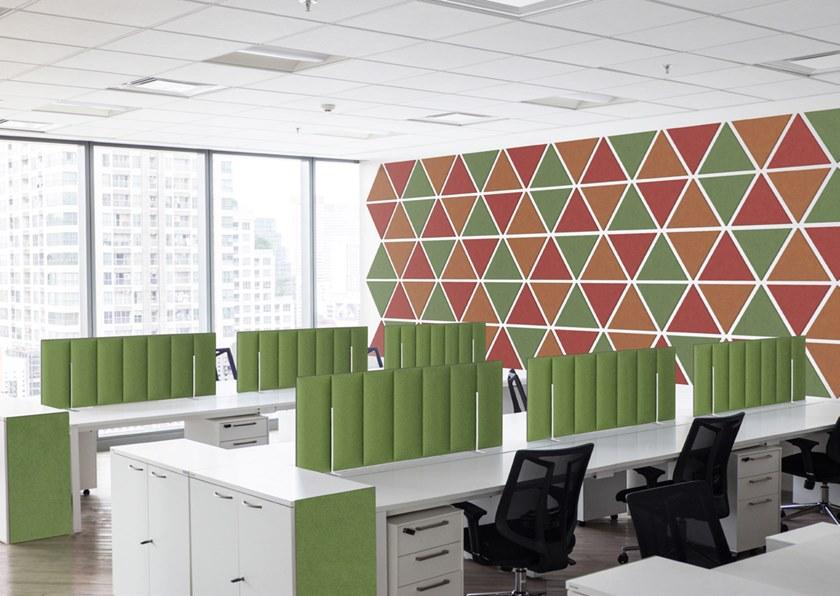 Slalom Акустическая стеновая панель из ткани Felt sun-id-1414541 - Вид №2