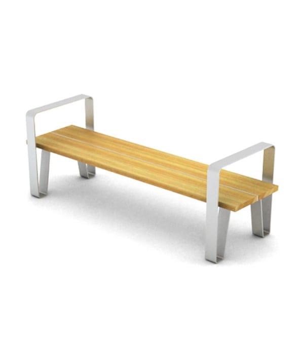 Стальная и деревянная скамья без спинки LAB23 COURT ARCH-00068054 - Вид №23