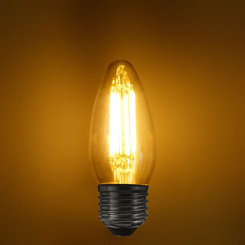 OSRAM LED-лампа филаментная свеча E27 6Вт теплый свет 85306952 STLM-1565994 - Вид №2