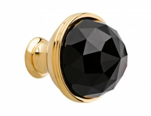 0Z5738.BN0.50 Ручка корпуса диаметром 34 мм с черным кристаллом Swarovski Яркий хром
