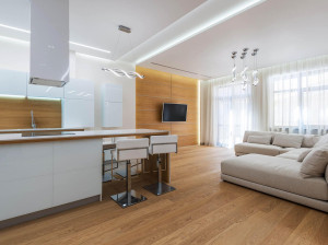 Предварительно обработанный плавающий паркет из фанеры