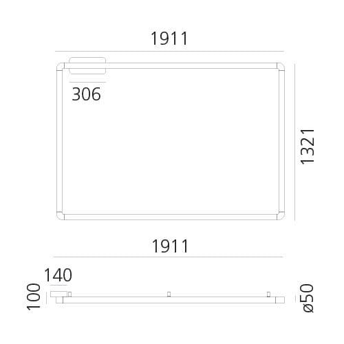 Настенный светильник / потолочный светильник из метакрилата Artemide алфавит света ARCH-00102858 - Вид №1