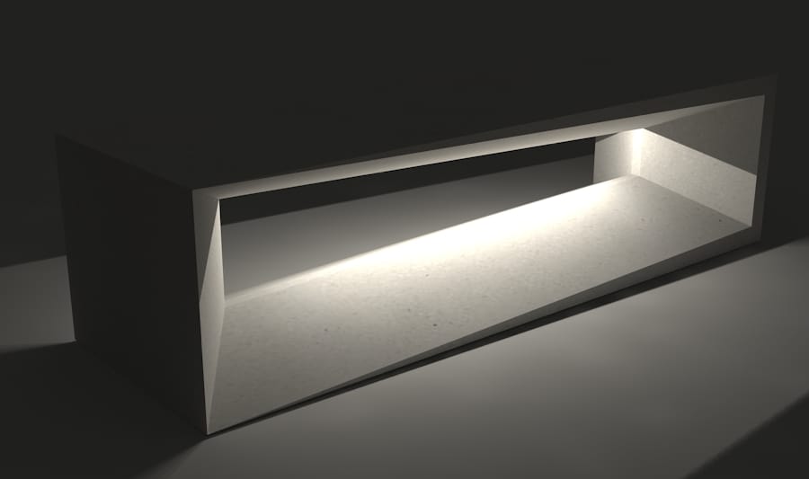 Скамья со встроенным освещением без спинки Viscio Urban Design PANCA LAMP ARCH-00144057 - Вид №2