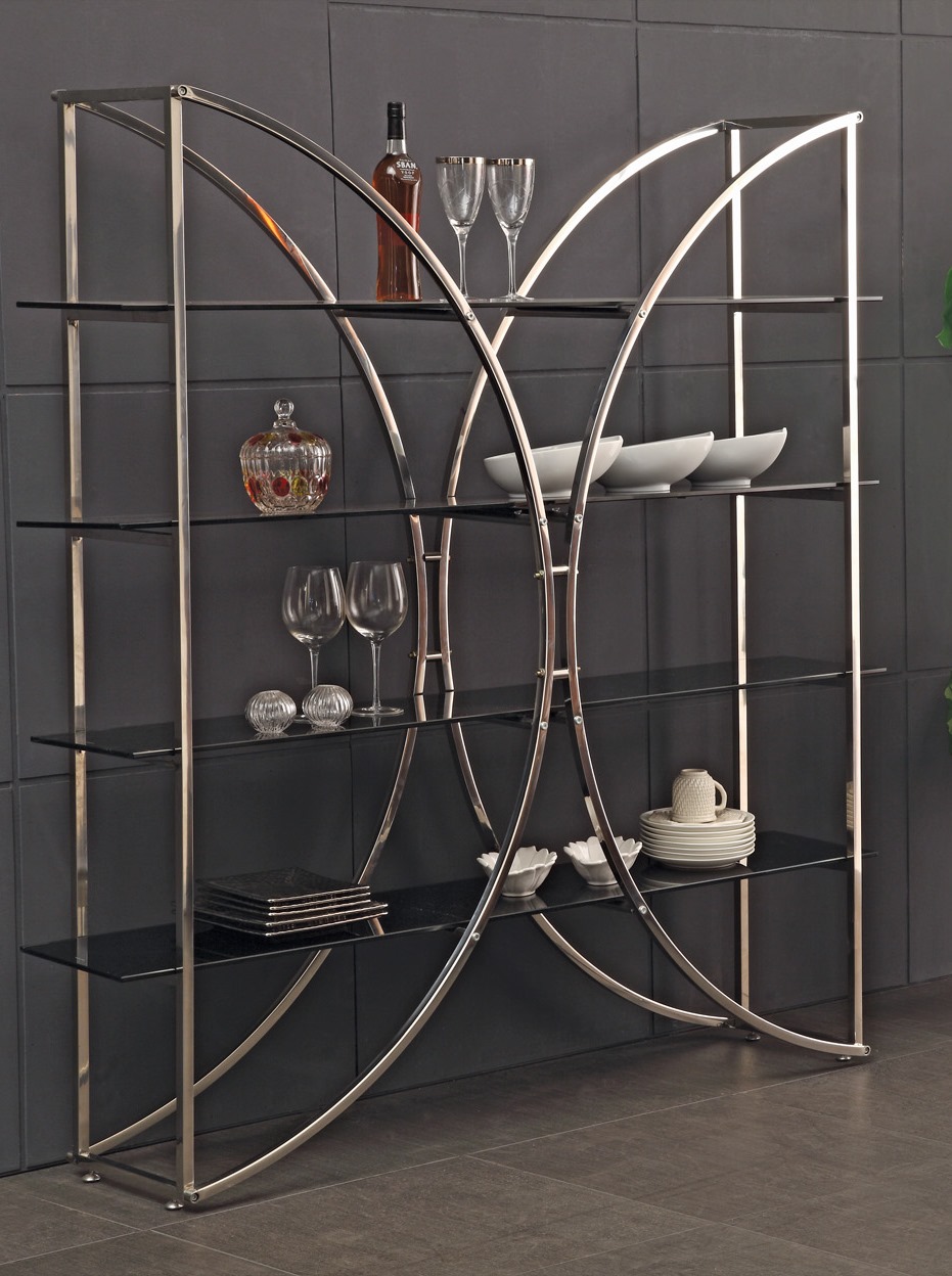 Стеллаж металлический черный Pavimento ДОМАШНЯЯ ОБСТАНОВКА SKY 045148 Черный Santreyd - Вид №8