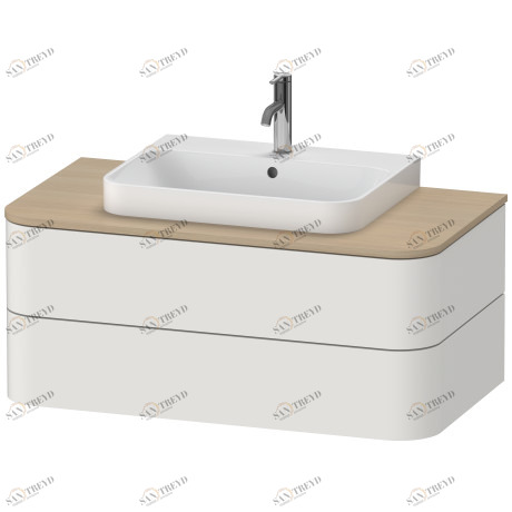 HP496103939 Подвесная раковина настенная овальная Duravit Happy D.2 Plus белая