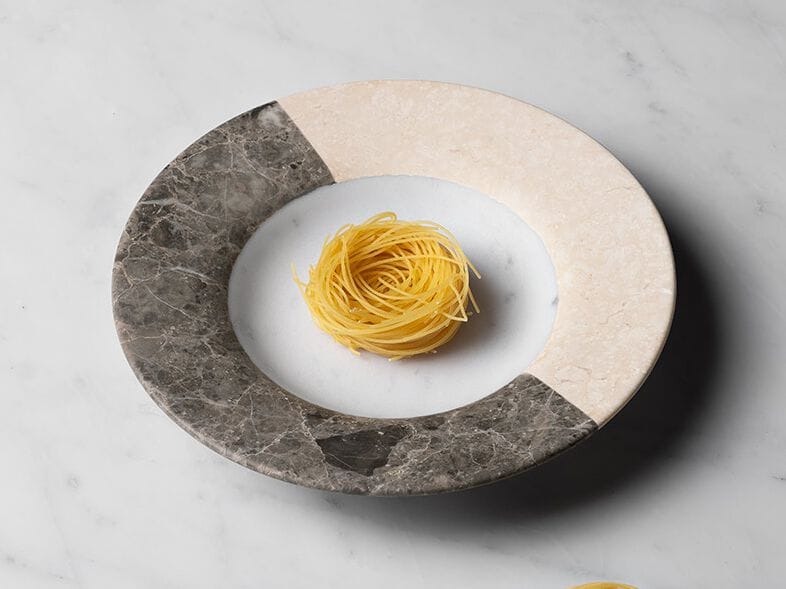 Мраморная нижняя пластина LUCE DI CARRARA идеальное будущее и несовершенное прошлое ARCH-00003725