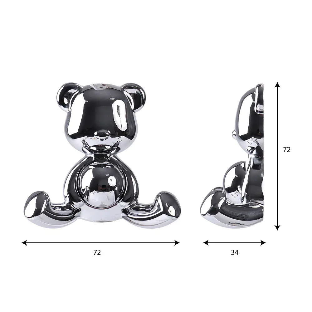 89364499 Крючок Larvij Медведь, цинковый, цвет хром STLM-1011144 - Вид №4