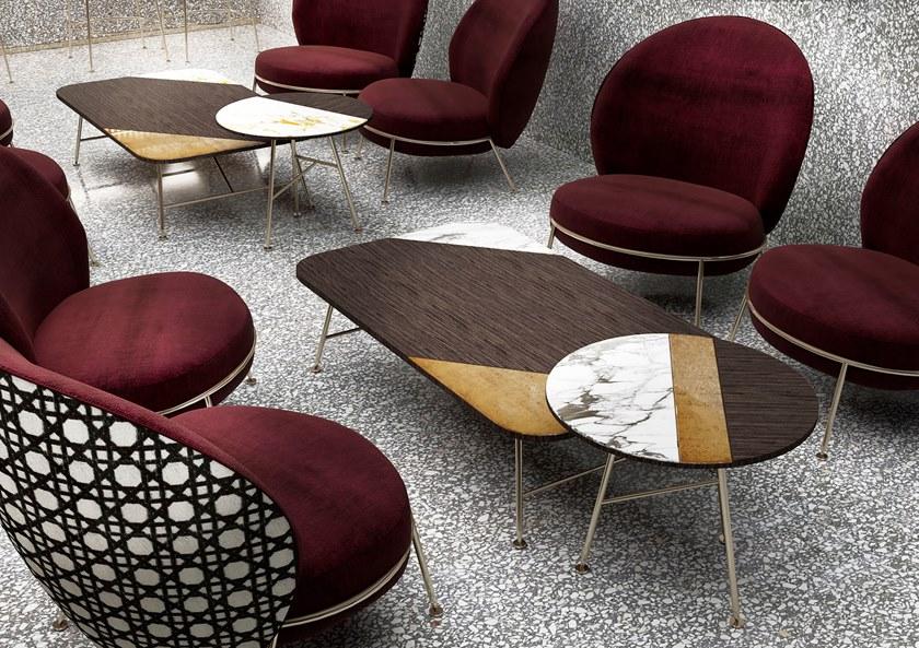 Sicis Круглый деревянный журнальный столик для гостиной sun-id-1482072 - Вид №1