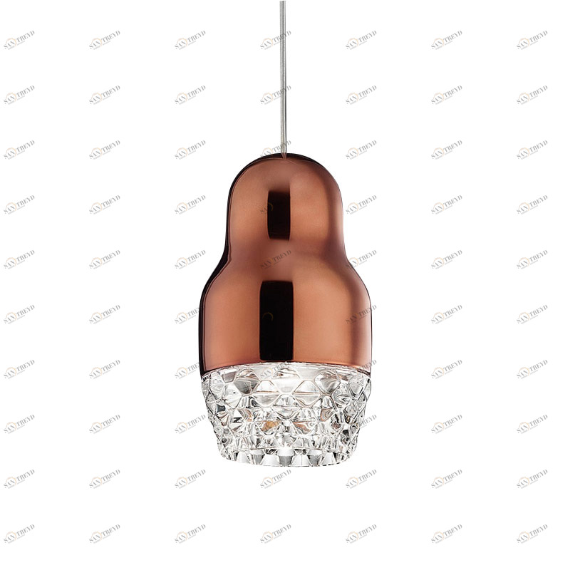 Подвесной светильник SP FEDOR 1 Bronze от Axo Light AXO LIGHT ДИЗАЙНЕРСКИЕ 243098 Прозрачный;бронзовый 